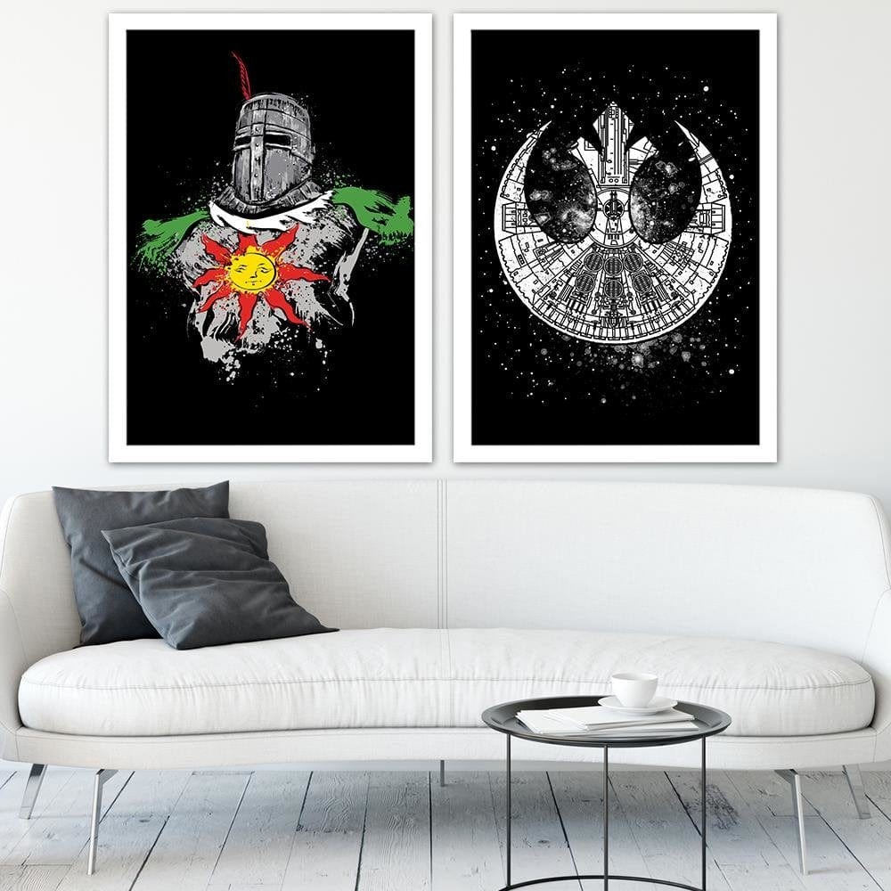Glezna baltā rāmī - Praise The Sun  Home Trends DECO