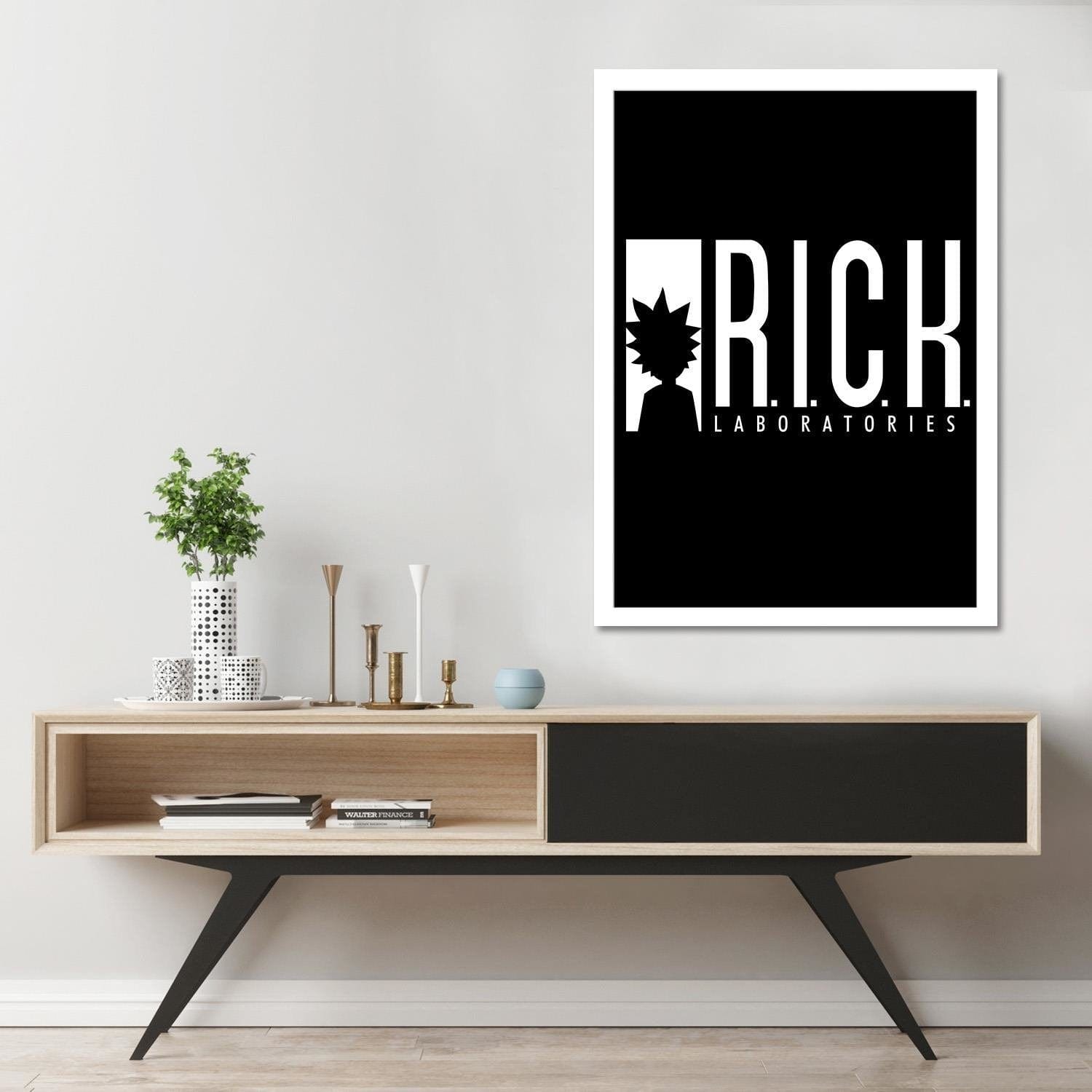 Glezna baltā rāmī - R.I.C.K Laboratories  Home Trends DECO