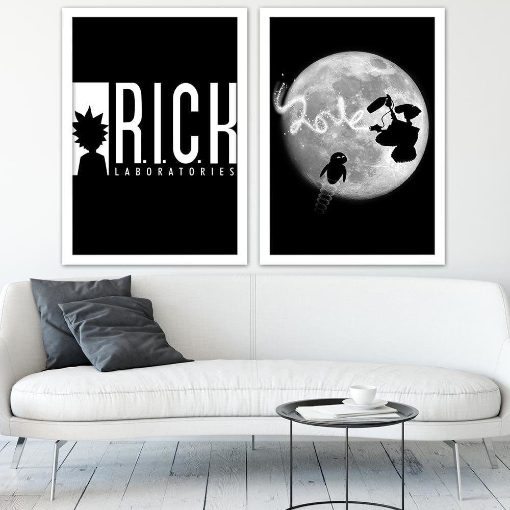 Glezna baltā rāmī - R.I.C.K Laboratories  Home Trends DECO