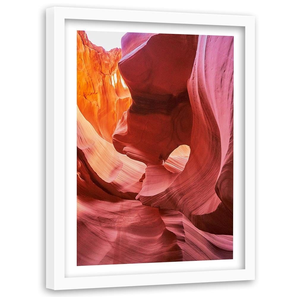 Glezna baltā rāmī - Red Rocks  Home Trends DECO