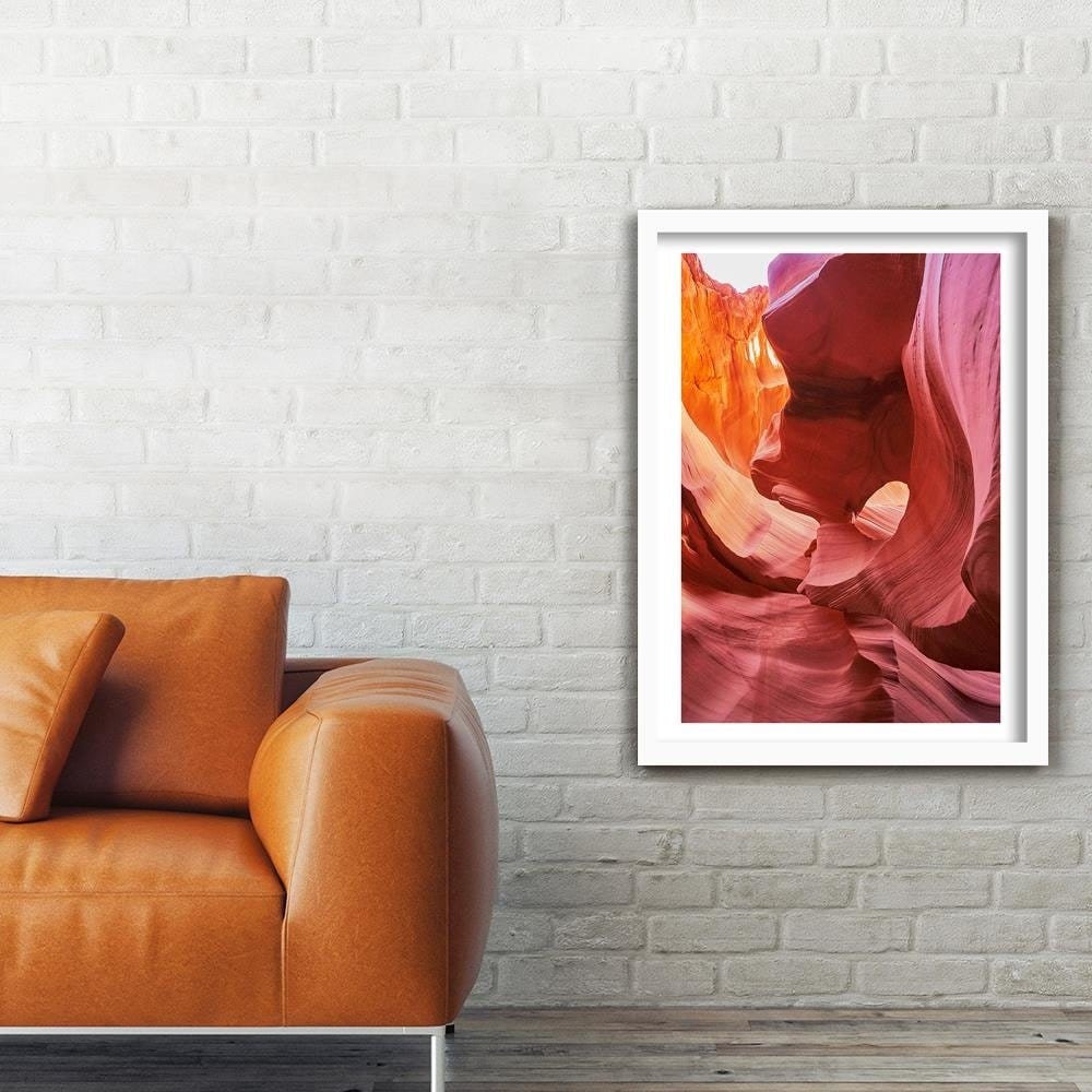 Glezna baltā rāmī - Red Rocks  Home Trends DECO
