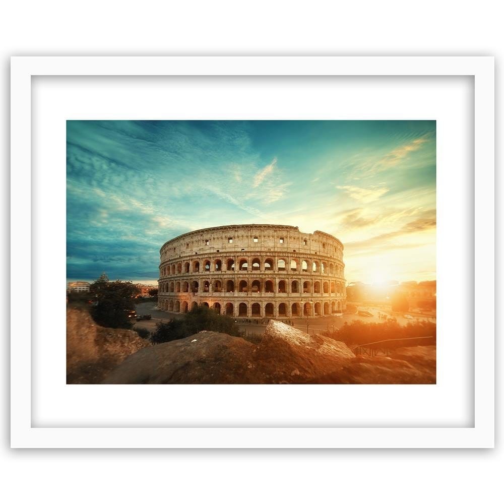Glezna baltā rāmī - Roman Colosseum  Home Trends DECO