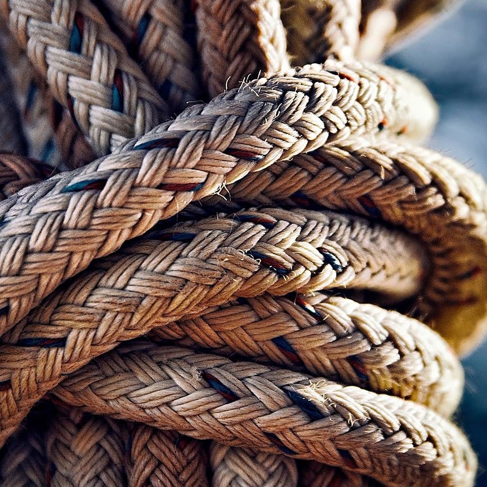 Glezna baltā rāmī - Rope Knot  Home Trends DECO