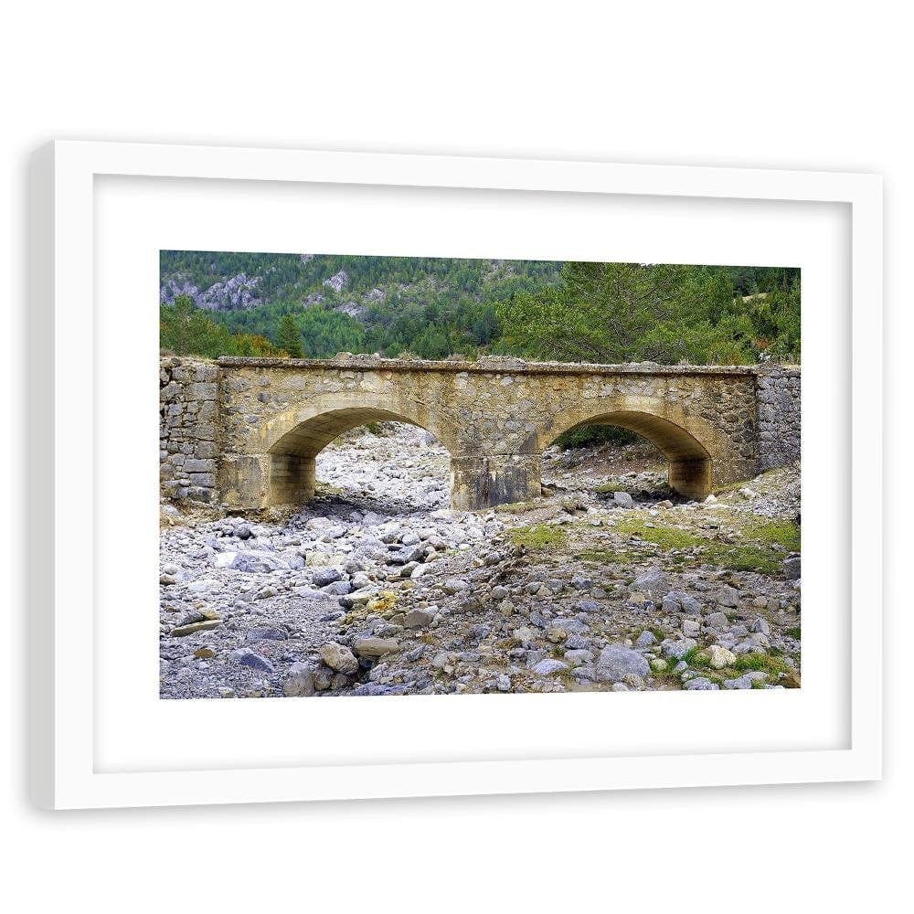 Glezna baltā rāmī - Rustic Bridge  Home Trends DECO