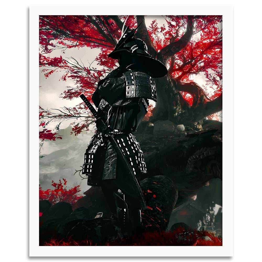 Glezna baltā rāmī - Samurai  Home Trends DECO