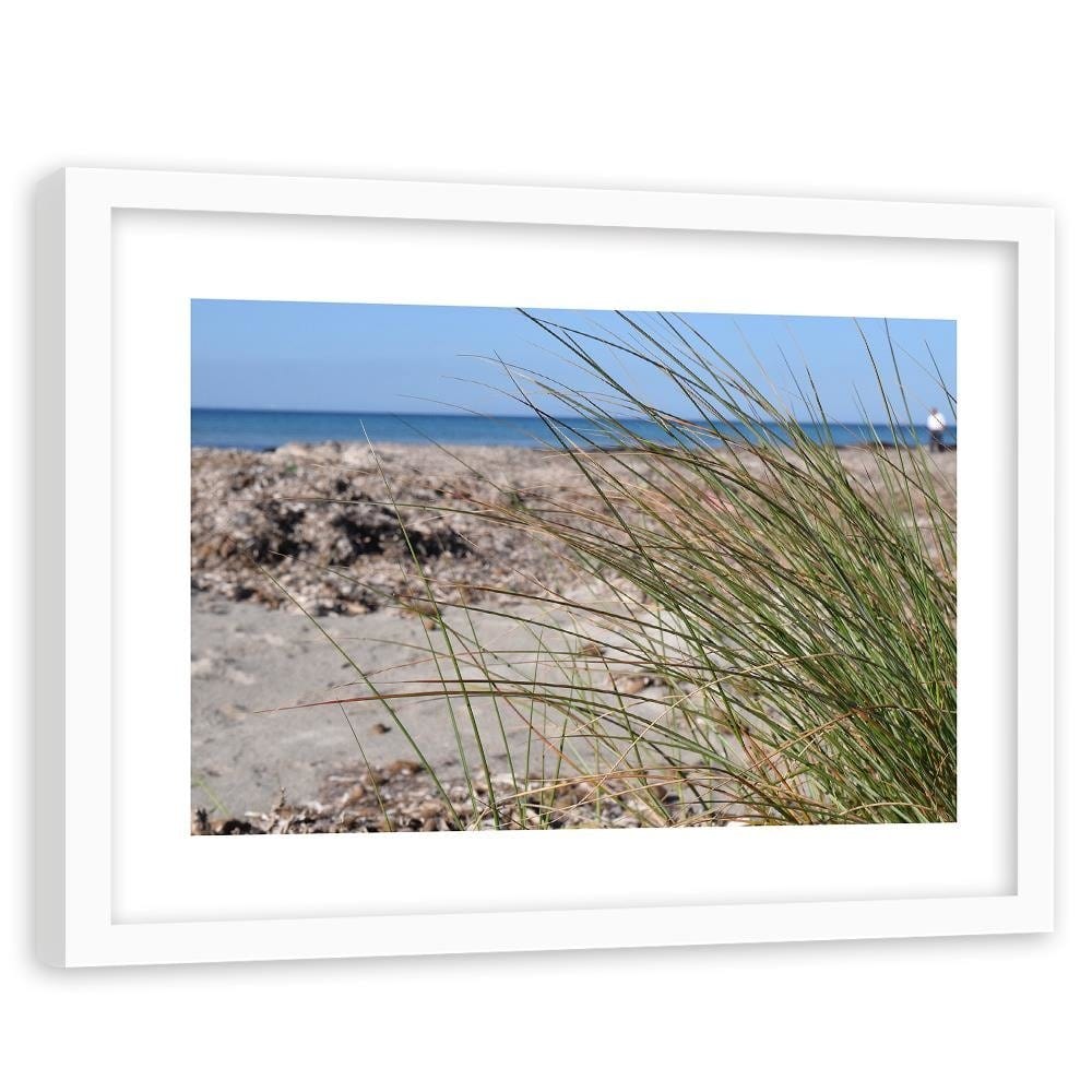 Glezna baltā rāmī - Sea Grass  Home Trends DECO