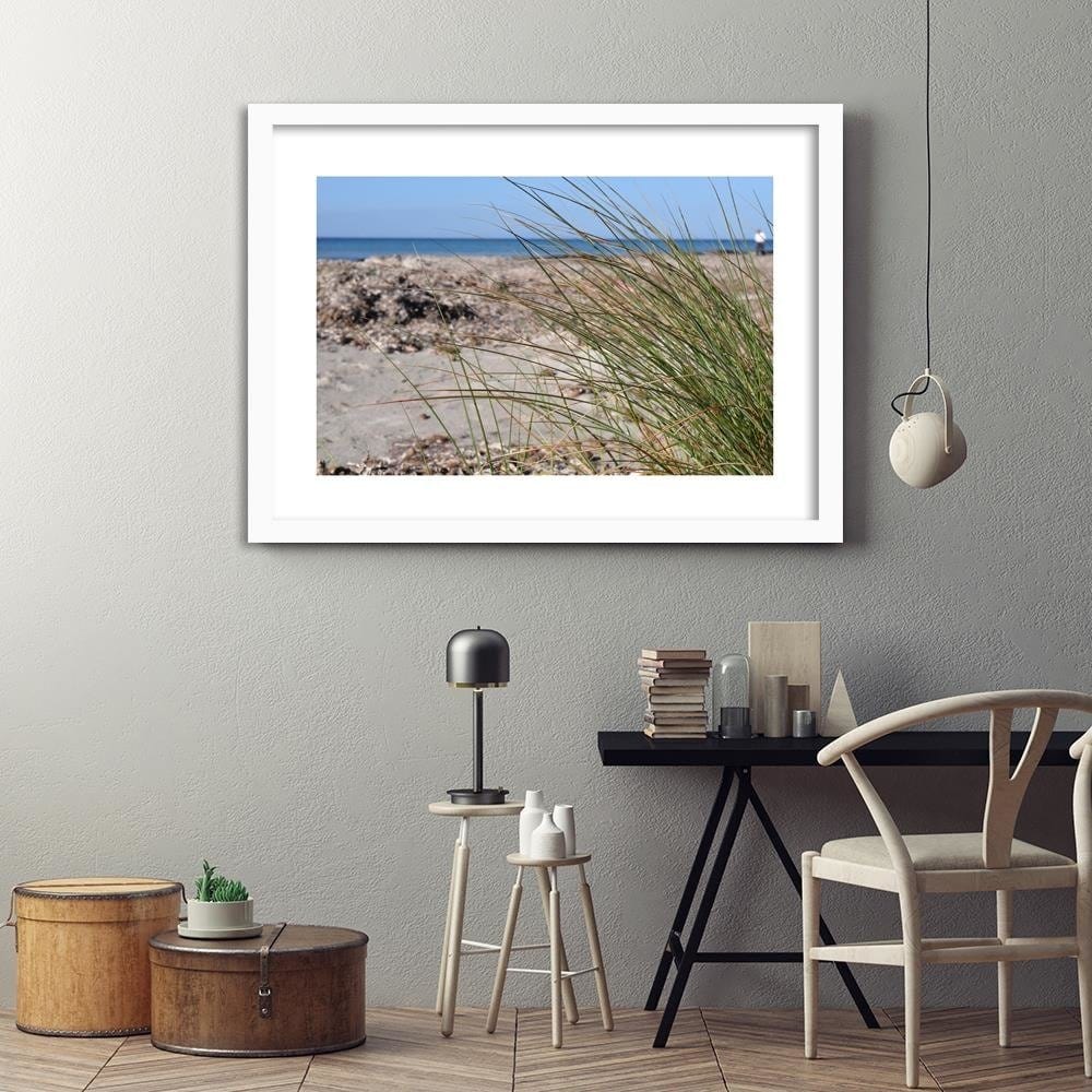 Glezna baltā rāmī - Sea Grass  Home Trends DECO
