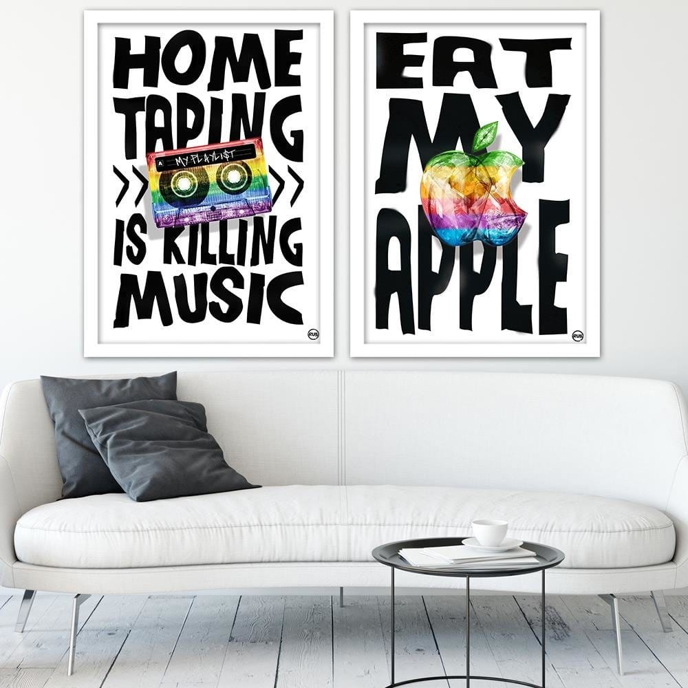 Glezna baltā rāmī - Slogan  Home Trends DECO