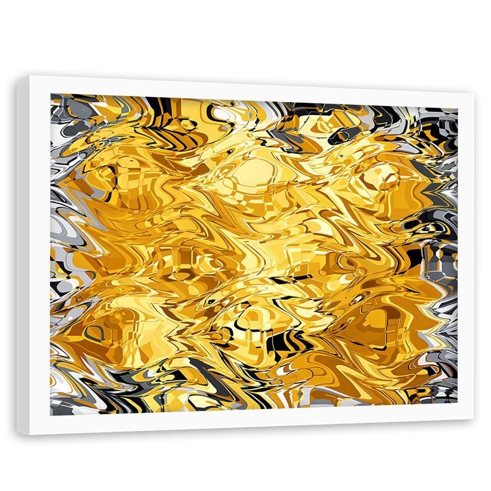 Glezna baltā rāmī - Smudged Abstraction  Home Trends DECO
