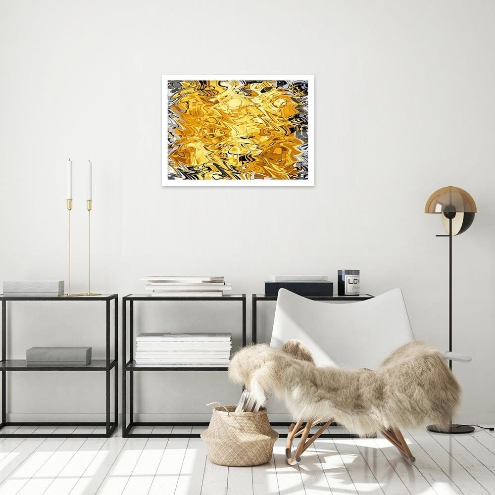 Glezna baltā rāmī - Smudged Abstraction  Home Trends DECO
