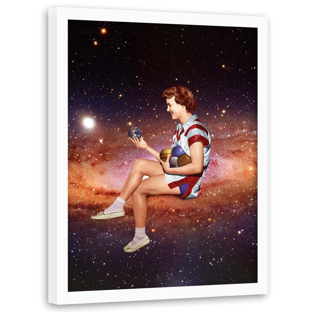 Glezna baltā rāmī - Space Game  Home Trends DECO