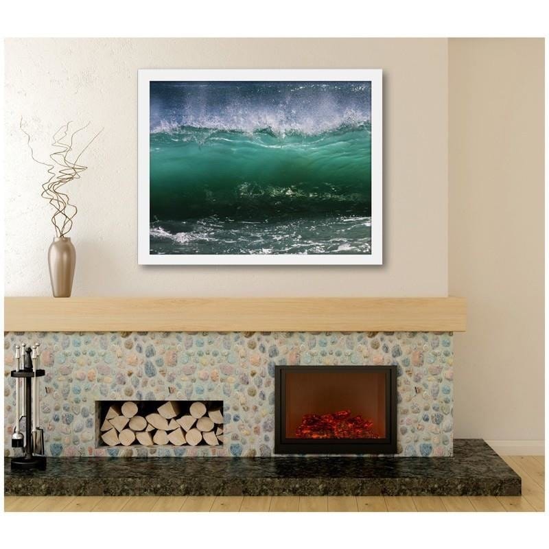 Glezna baltā rāmī - Stormy wave 2  Home Trends DECO