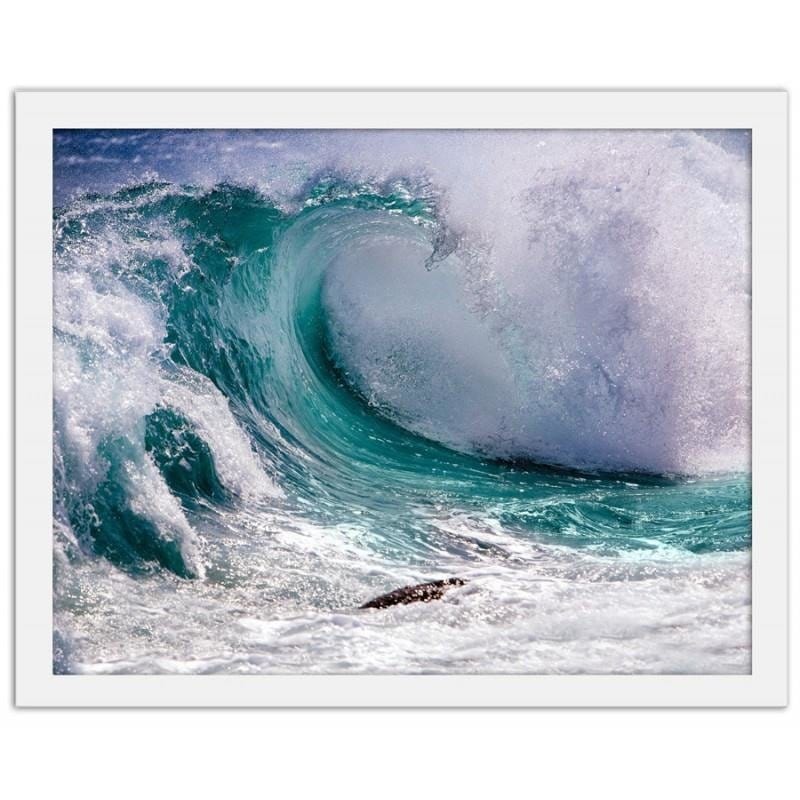Glezna baltā rāmī - Stormy wave  Home Trends DECO