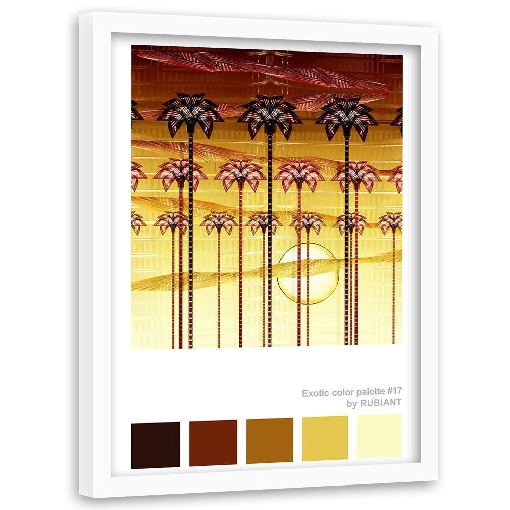 Glezna baltā rāmī - Sunset Orange  Home Trends DECO