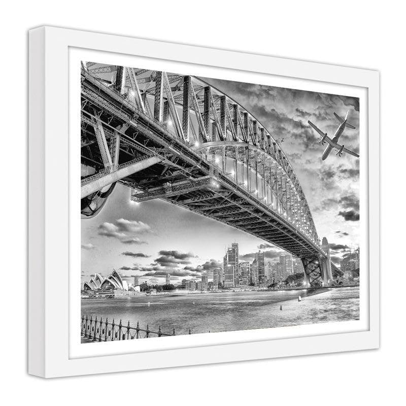 Glezna baltā rāmī - Sydney  Home Trends DECO
