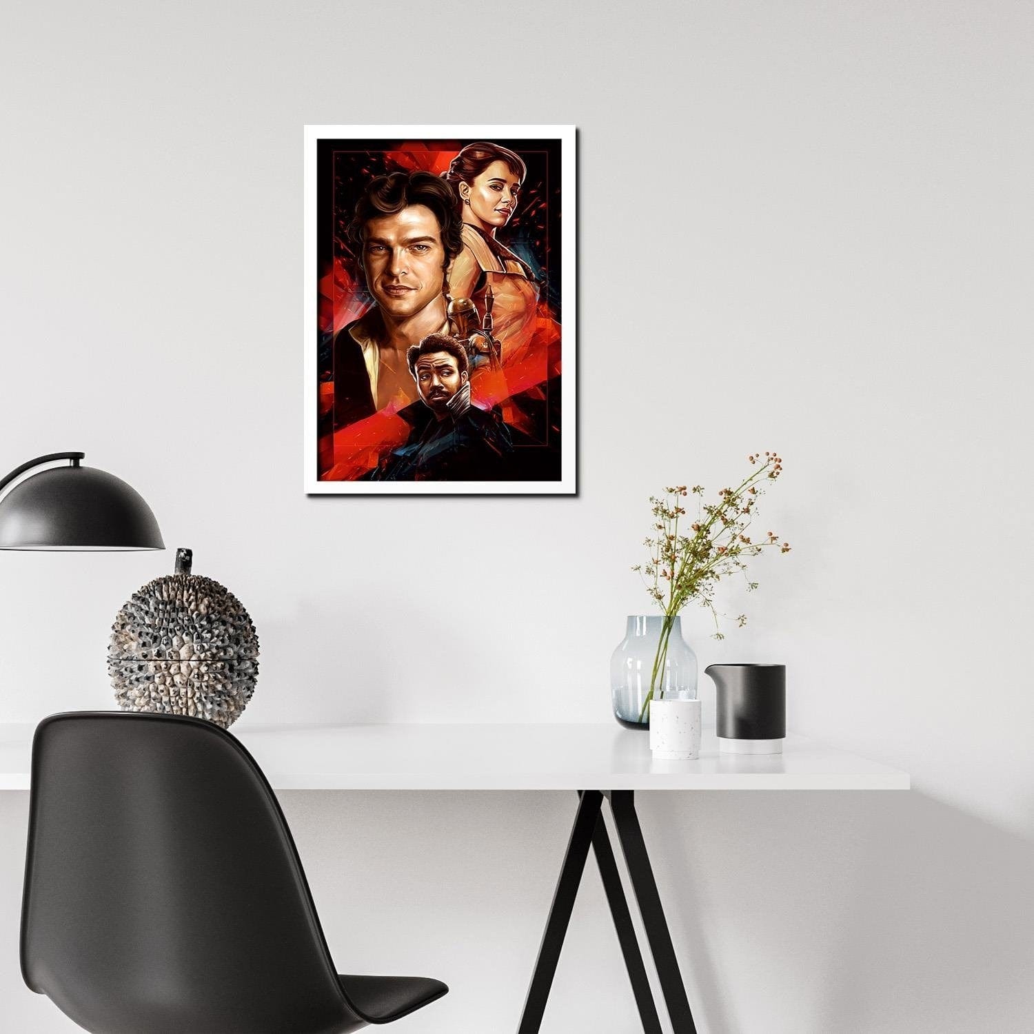 Glezna baltā rāmī - Team Solo  Home Trends DECO