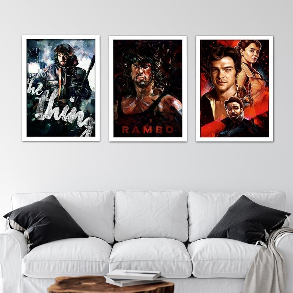 Glezna baltā rāmī - Team Solo  Home Trends DECO