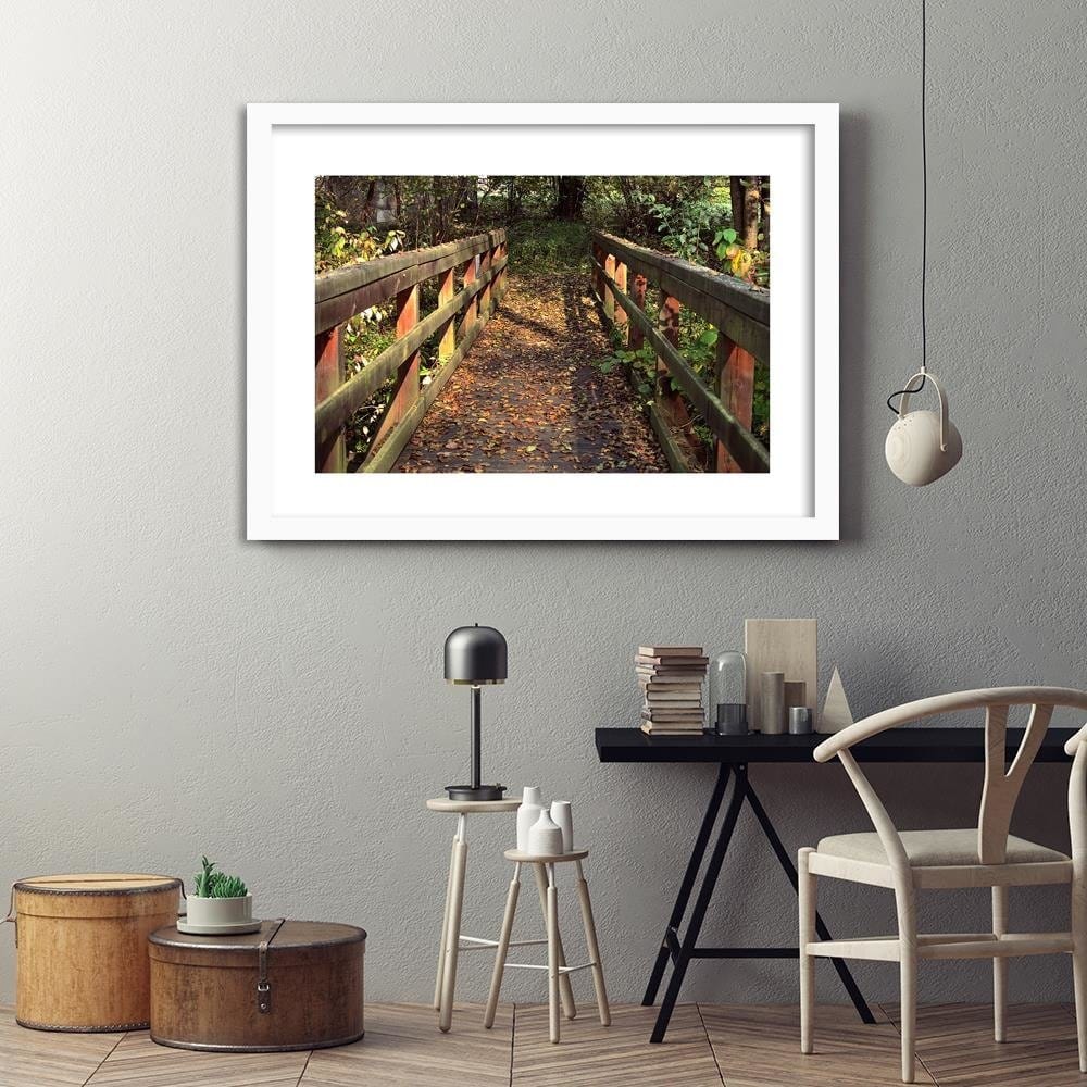 Glezna baltā rāmī - The Bridge In The Park  Home Trends DECO