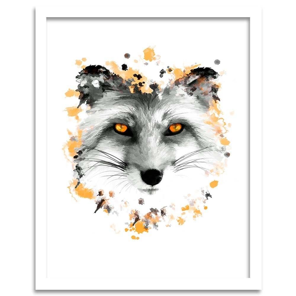 Glezna baltā rāmī - The Fox  Home Trends DECO