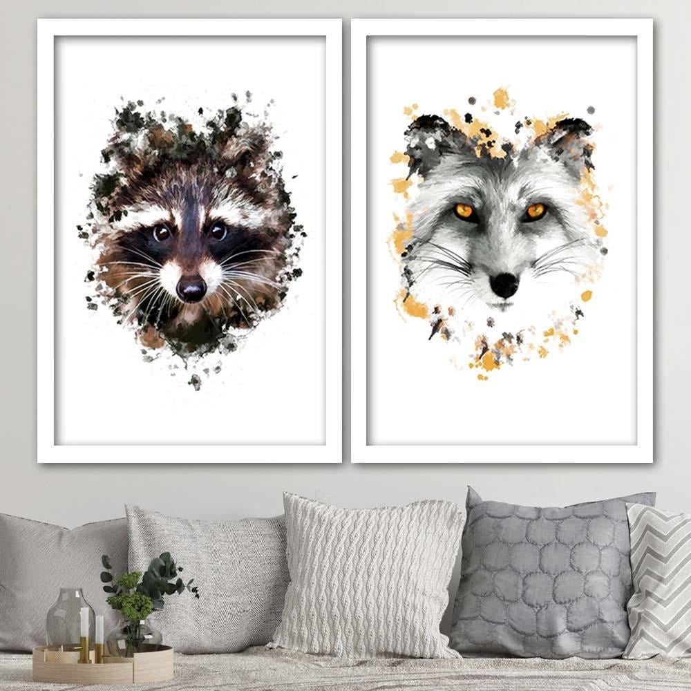 Glezna baltā rāmī - The Fox  Home Trends DECO