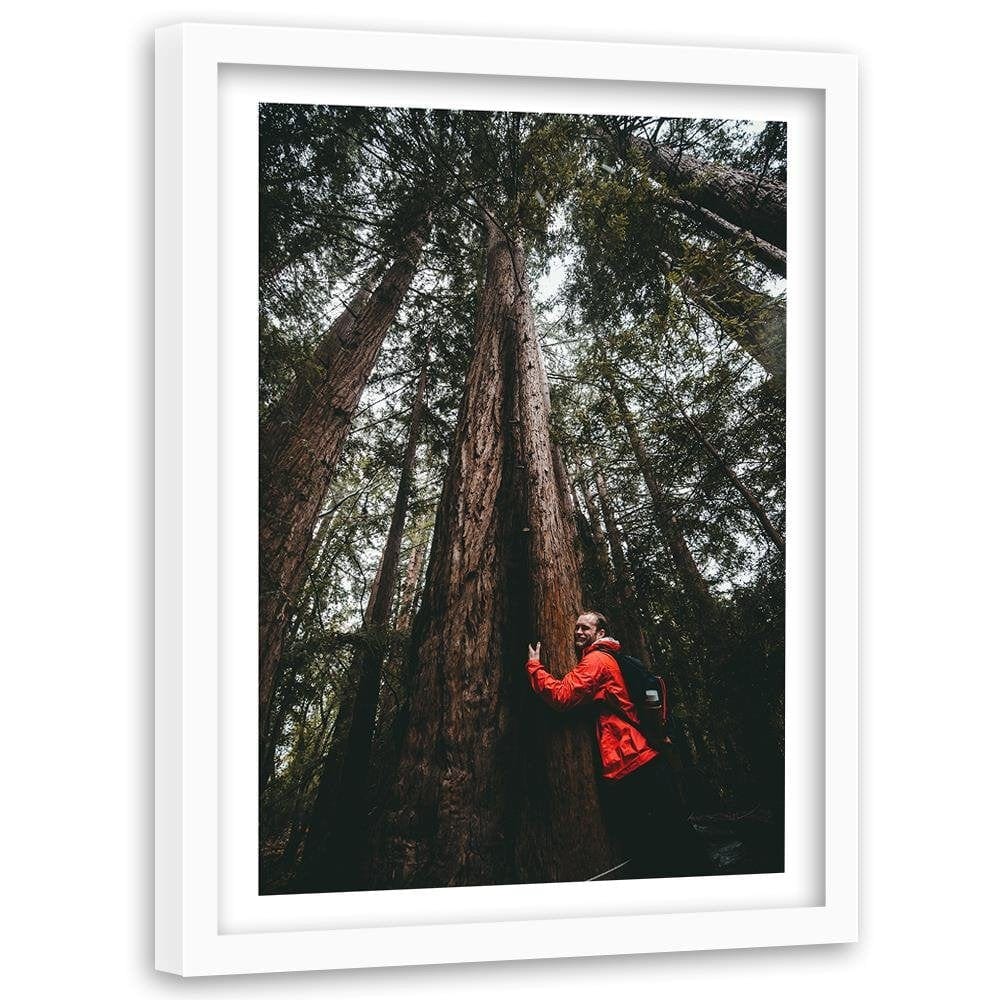Glezna baltā rāmī - The Man At The Tree  Home Trends DECO