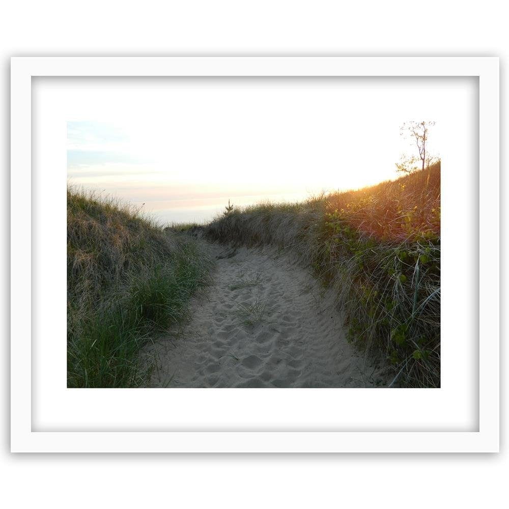 Glezna baltā rāmī - The Road To The Beach  Home Trends DECO