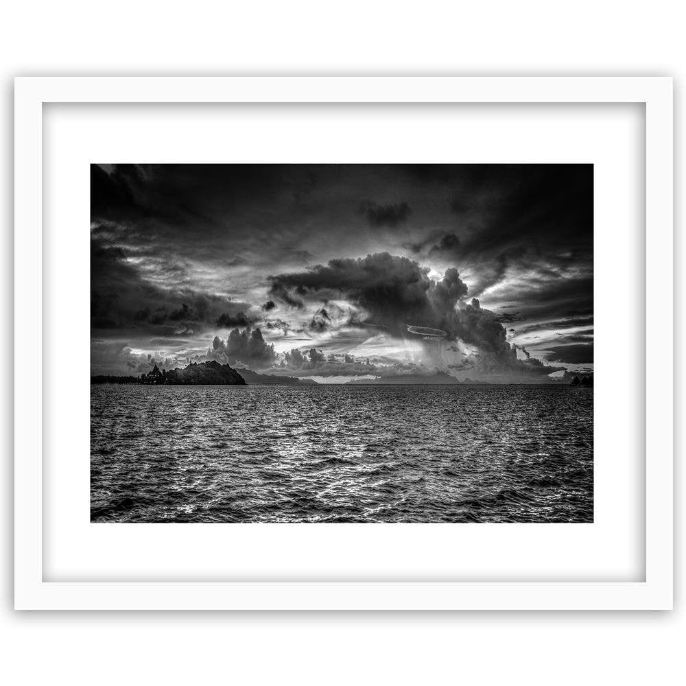 Glezna baltā rāmī - The Sky Before The Storm 2  Home Trends DECO
