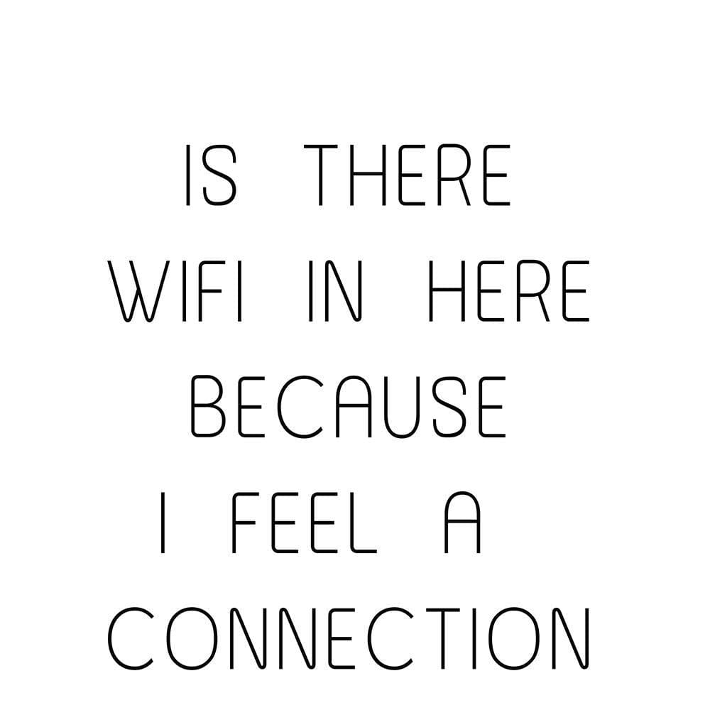 Glezna baltā rāmī - There Is A Wifi  Home Trends DECO
