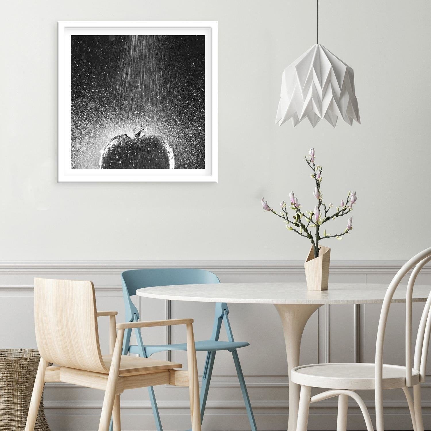 Glezna baltā rāmī - Tomato In Water Stream Of 2  Home Trends DECO