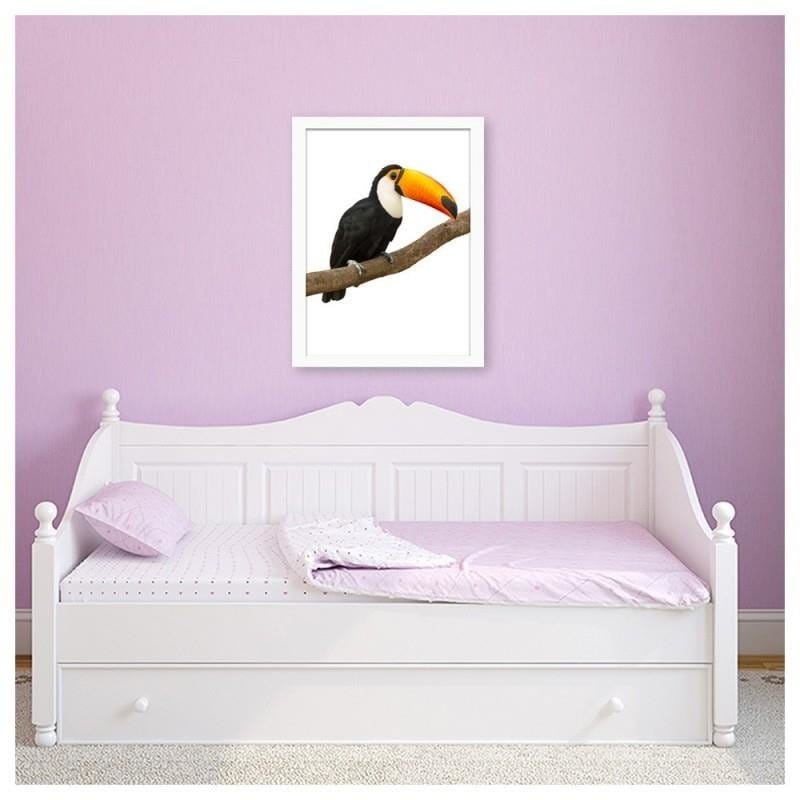 Glezna baltā rāmī - Toucan  Home Trends DECO