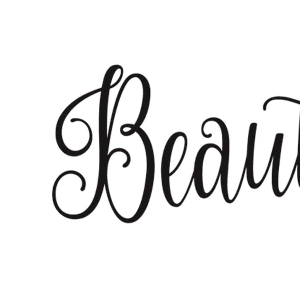 Glezna baltā rāmī - Typography - Beautifull  Home Trends DECO