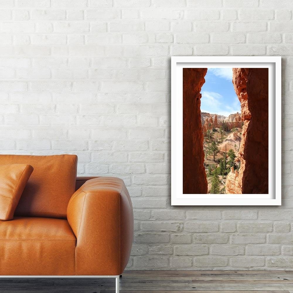 Glezna baltā rāmī - View Of Rock Landscape  Home Trends DECO