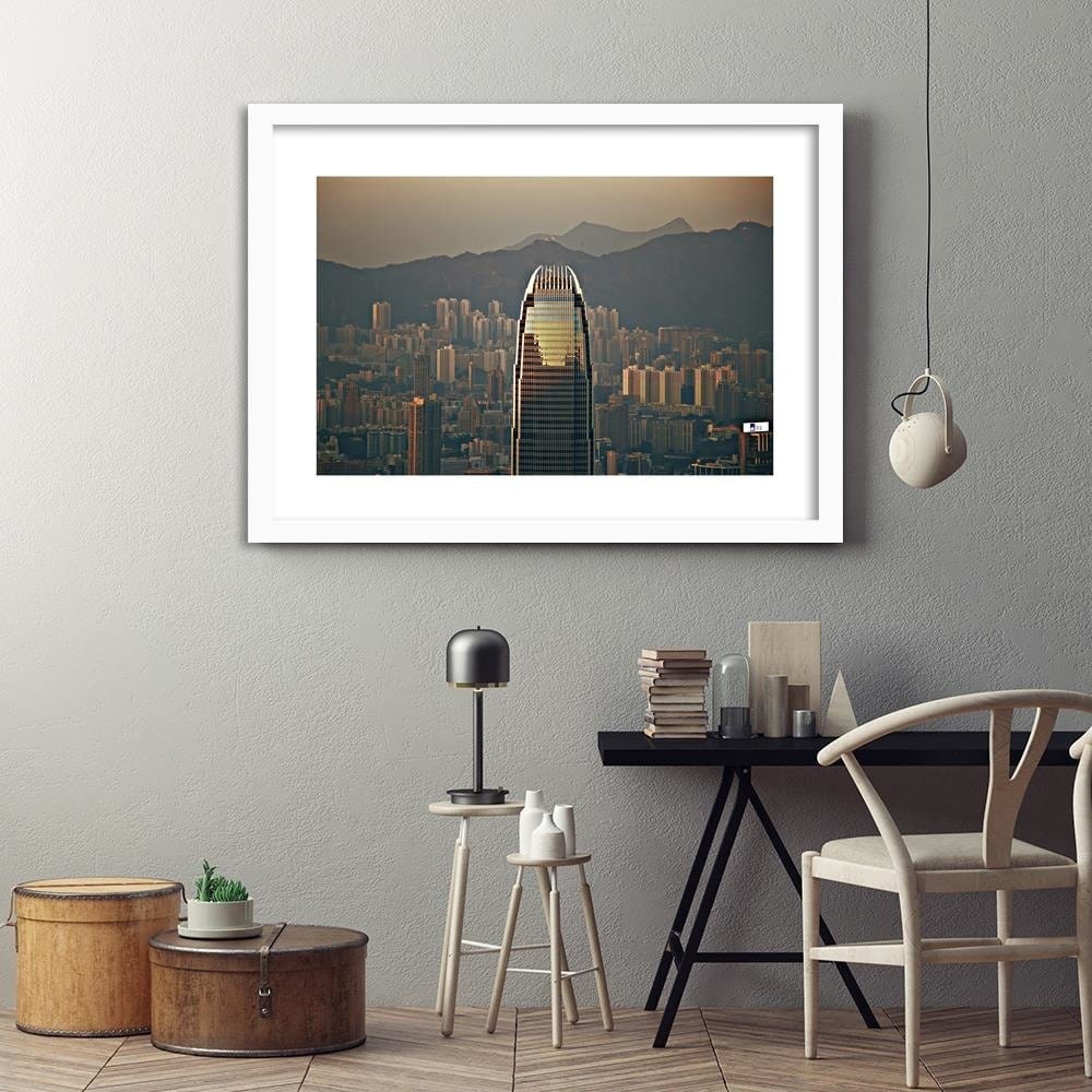 Glezna baltā rāmī - View Of The Wierzowce  Home Trends DECO