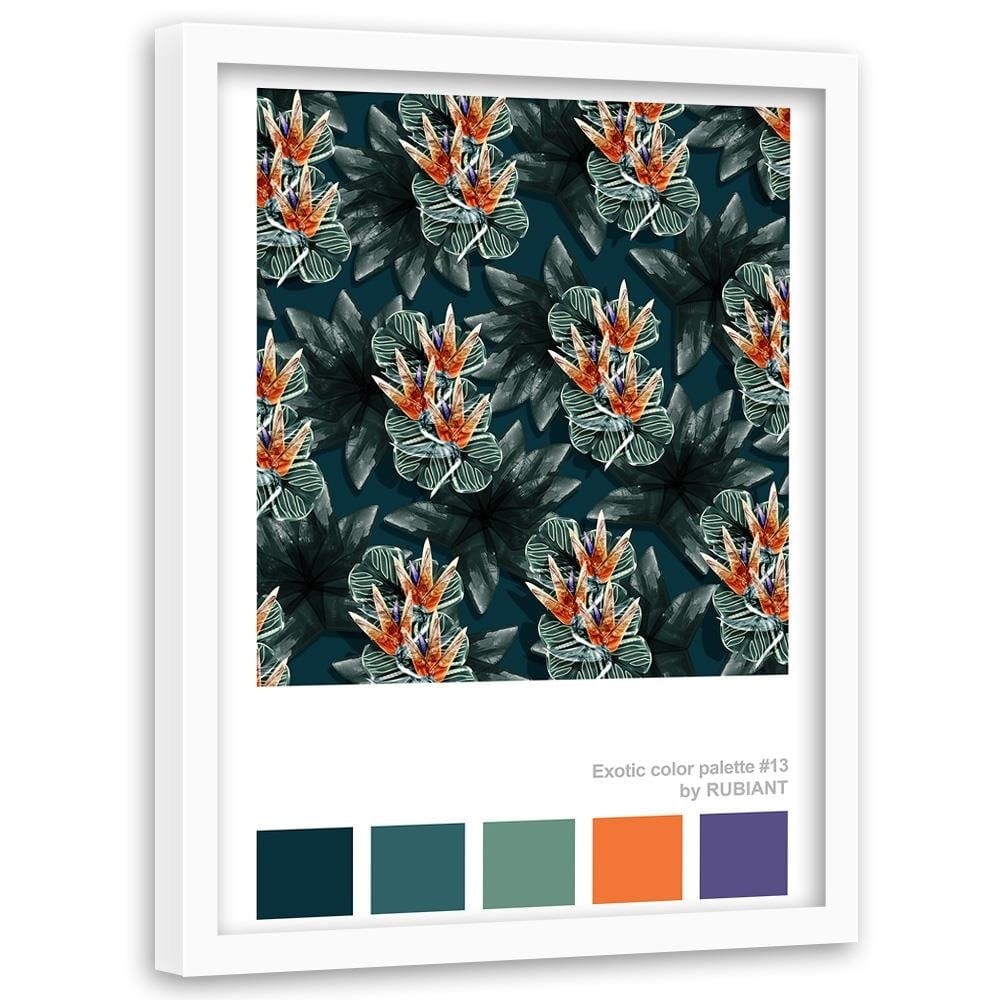 Glezna baltā rāmī - Visual Art Green  Home Trends DECO