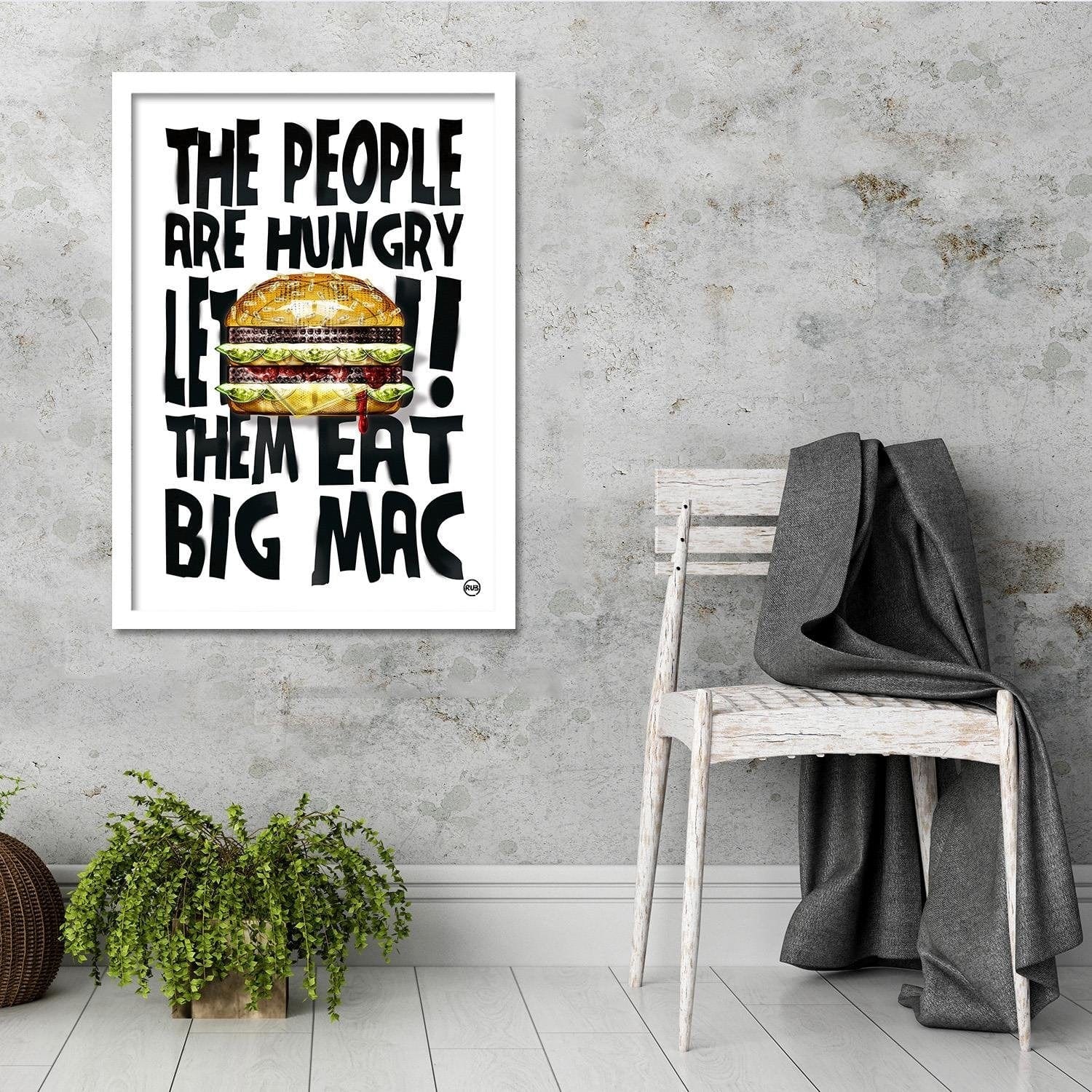 Glezna baltā rāmī - Visual Art Image Black And White  Home Trends DECO