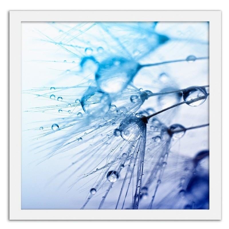 Glezna baltā rāmī - Water droplets on the blower  Home Trends DECO
