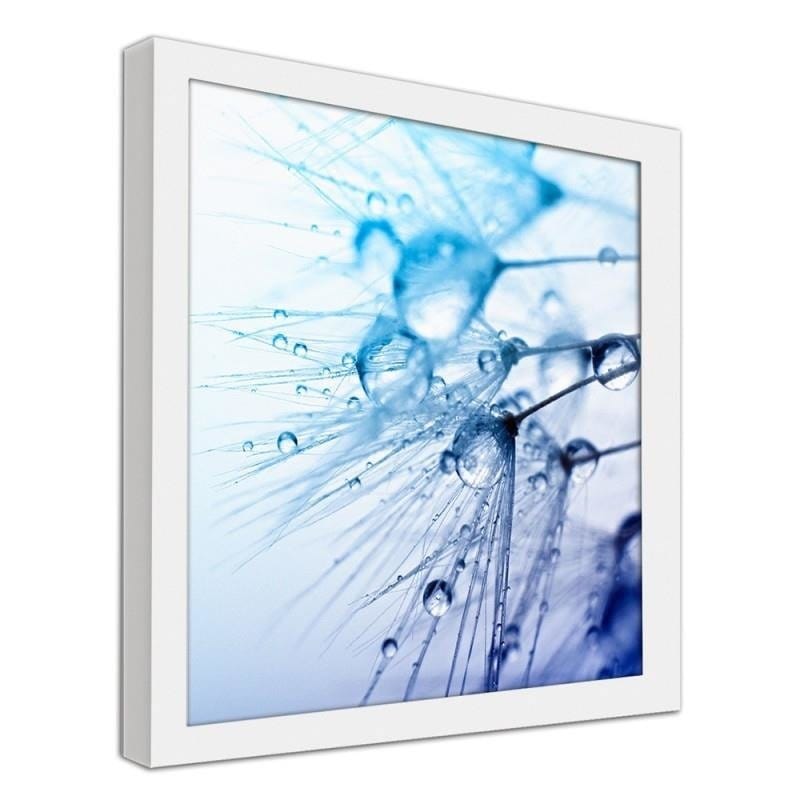 Glezna baltā rāmī - Water droplets on the blower  Home Trends DECO
