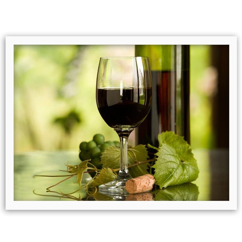 Glezna baltā rāmī - Wine And Herbs  Home Trends DECO