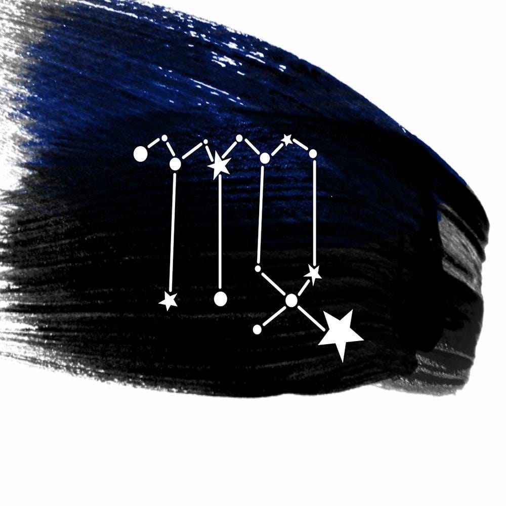 Glezna baltā rāmī - Zodiac Sign Virgo  Home Trends DECO
