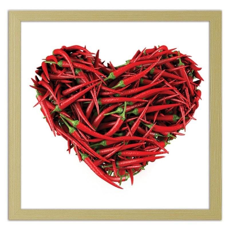 Glezna bēšā rāmī - A spicy heart  Home Trends DECO