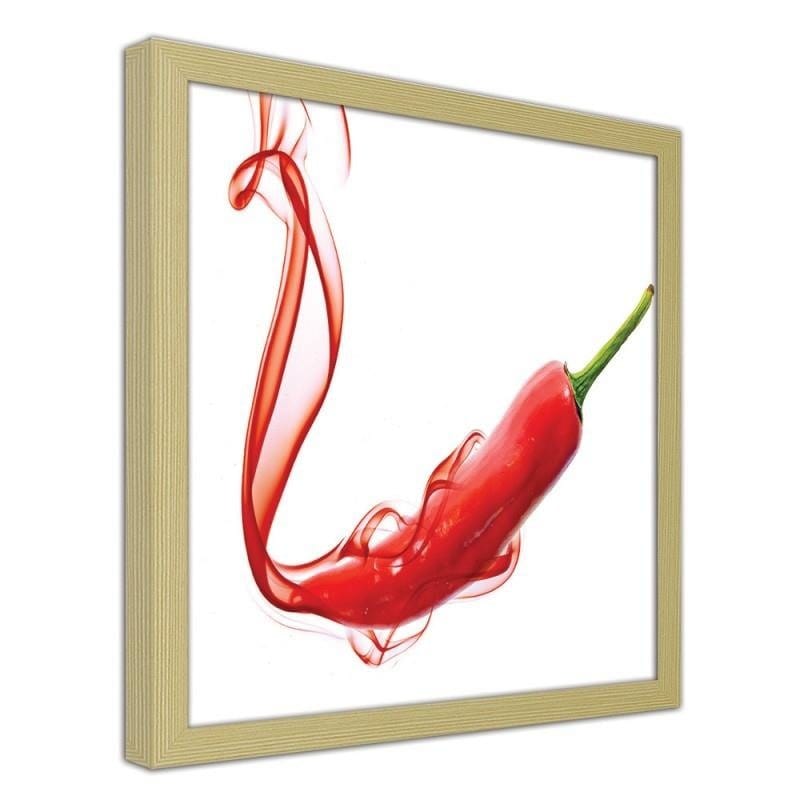 Glezna bēšā rāmī - Abstract chili pepper.  Home Trends DECO