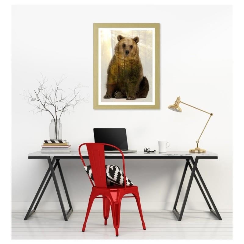 Glezna bēšā rāmī - Bear  Home Trends DECO