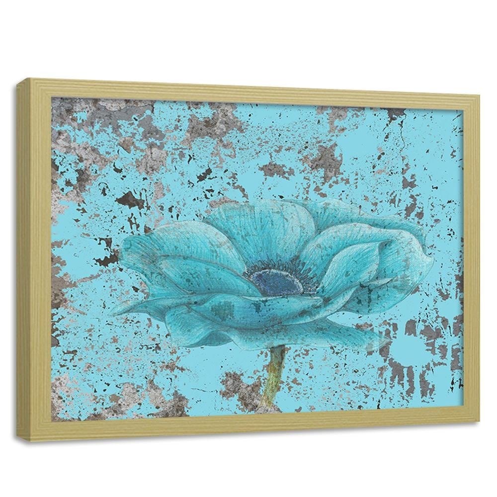 Glezna bēšā rāmī - Blue Orchid  Home Trends DECO
