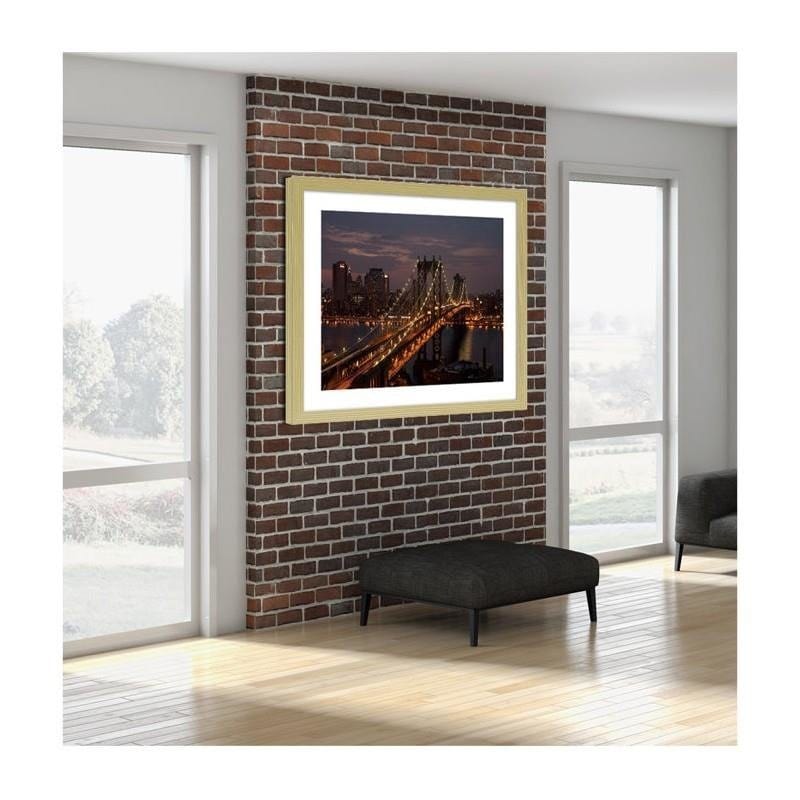 Glezna bēšā rāmī - Bridge at night  Home Trends DECO
