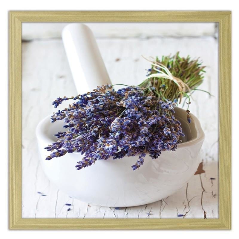 Glezna bēšā rāmī - Cornflower mortar  Home Trends DECO
