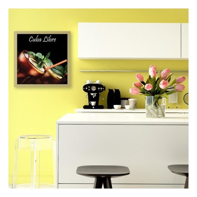 Glezna bēšā rāmī - Cuba libre cocktail  Home Trends DECO