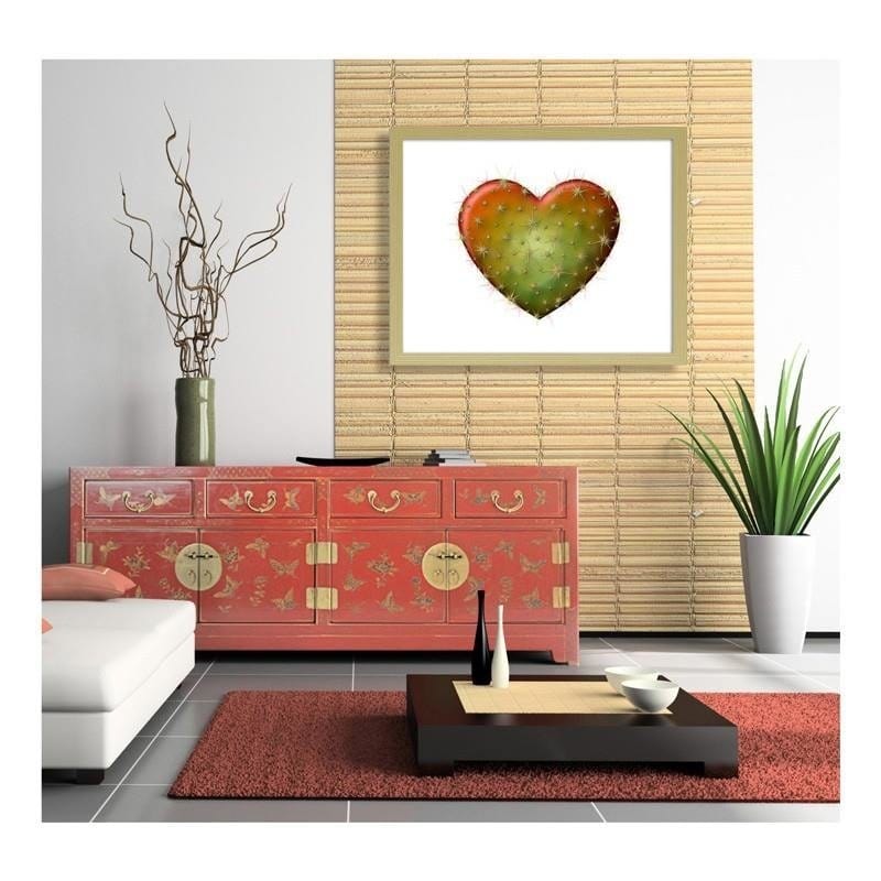 Glezna bēšā rāmī - Heart with thorns  Home Trends DECO