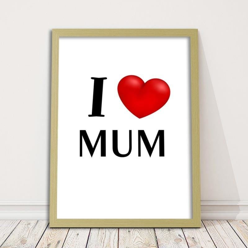 Glezna bēšā rāmī - I love mummy  Home Trends DECO