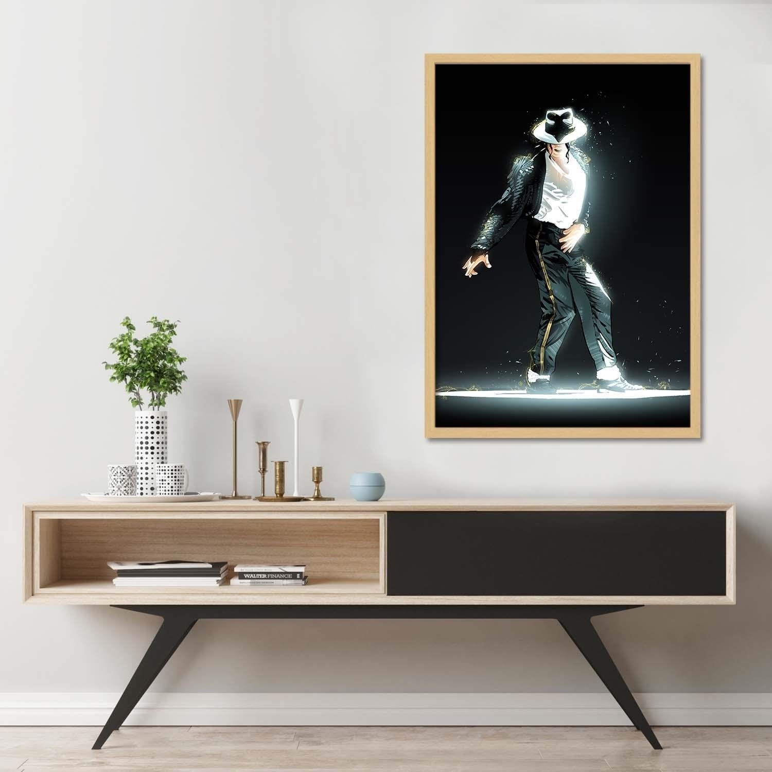 Glezna bēšā rāmī - King Of Pop Icon Black  Home Trends DECO