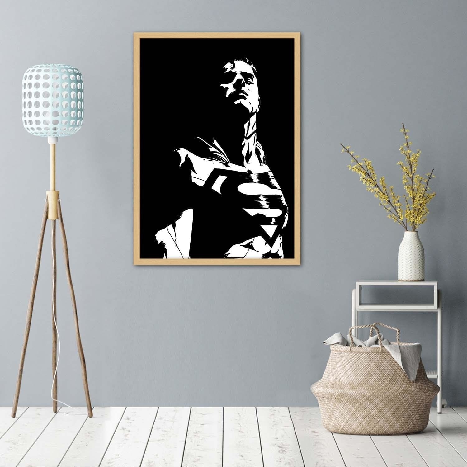 Glezna bēšā rāmī - Man Of Steel 1  Home Trends DECO